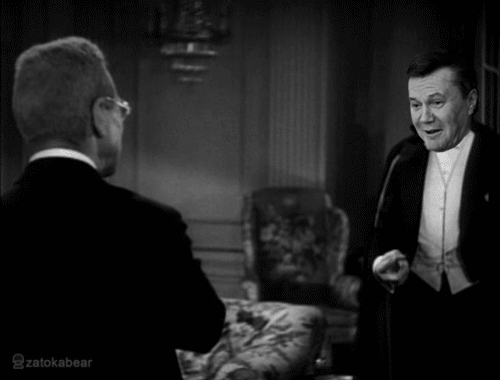 Сила тризуба...   Янукович, безысходность, гифка