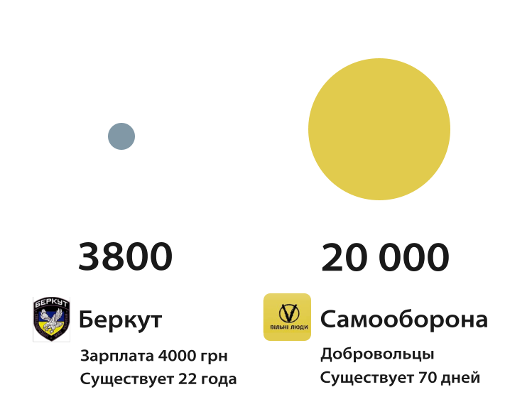 беркут против добровольцев